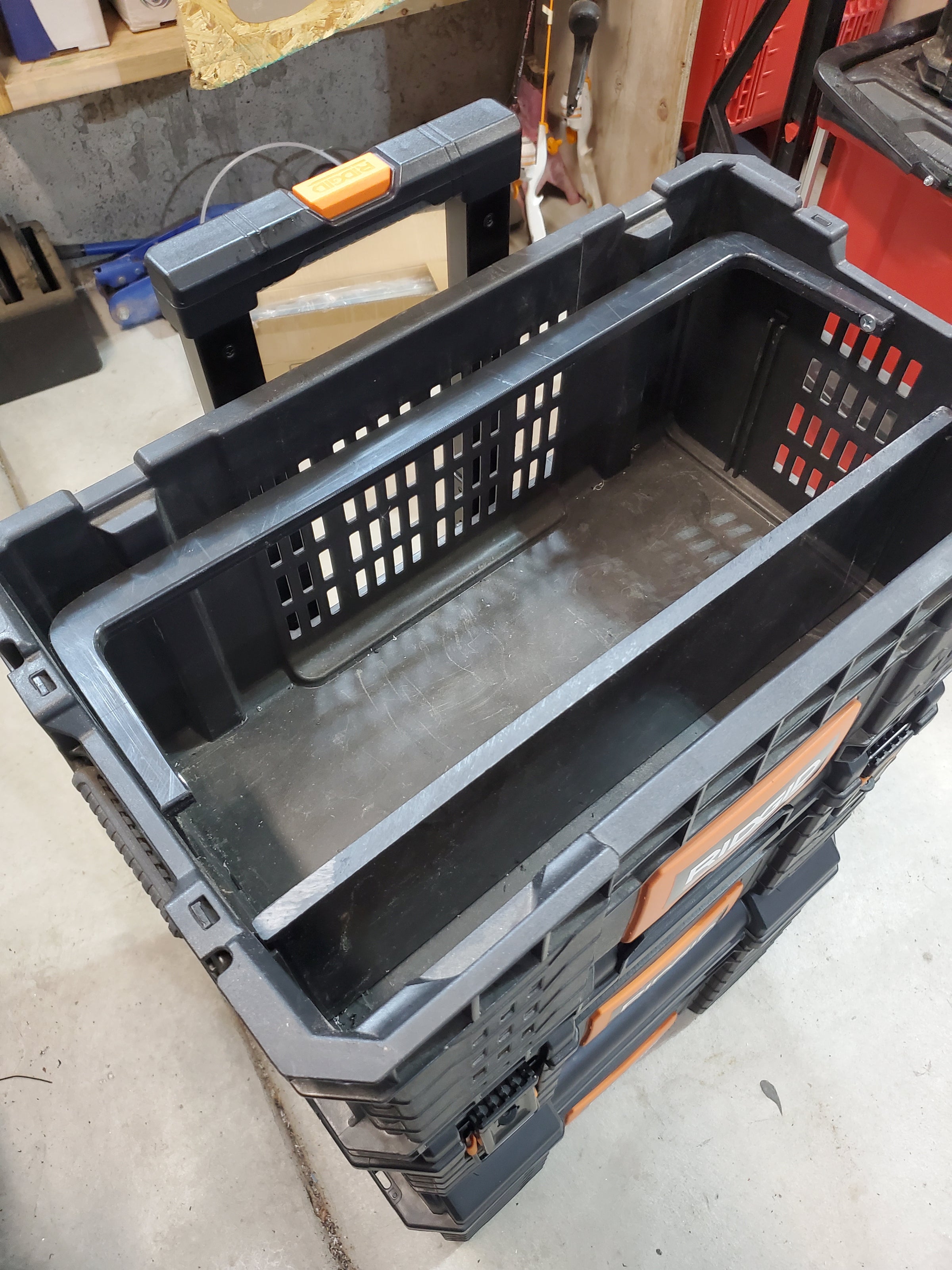 Ridgid Pro Gear Crate Divider | Stack Smarter