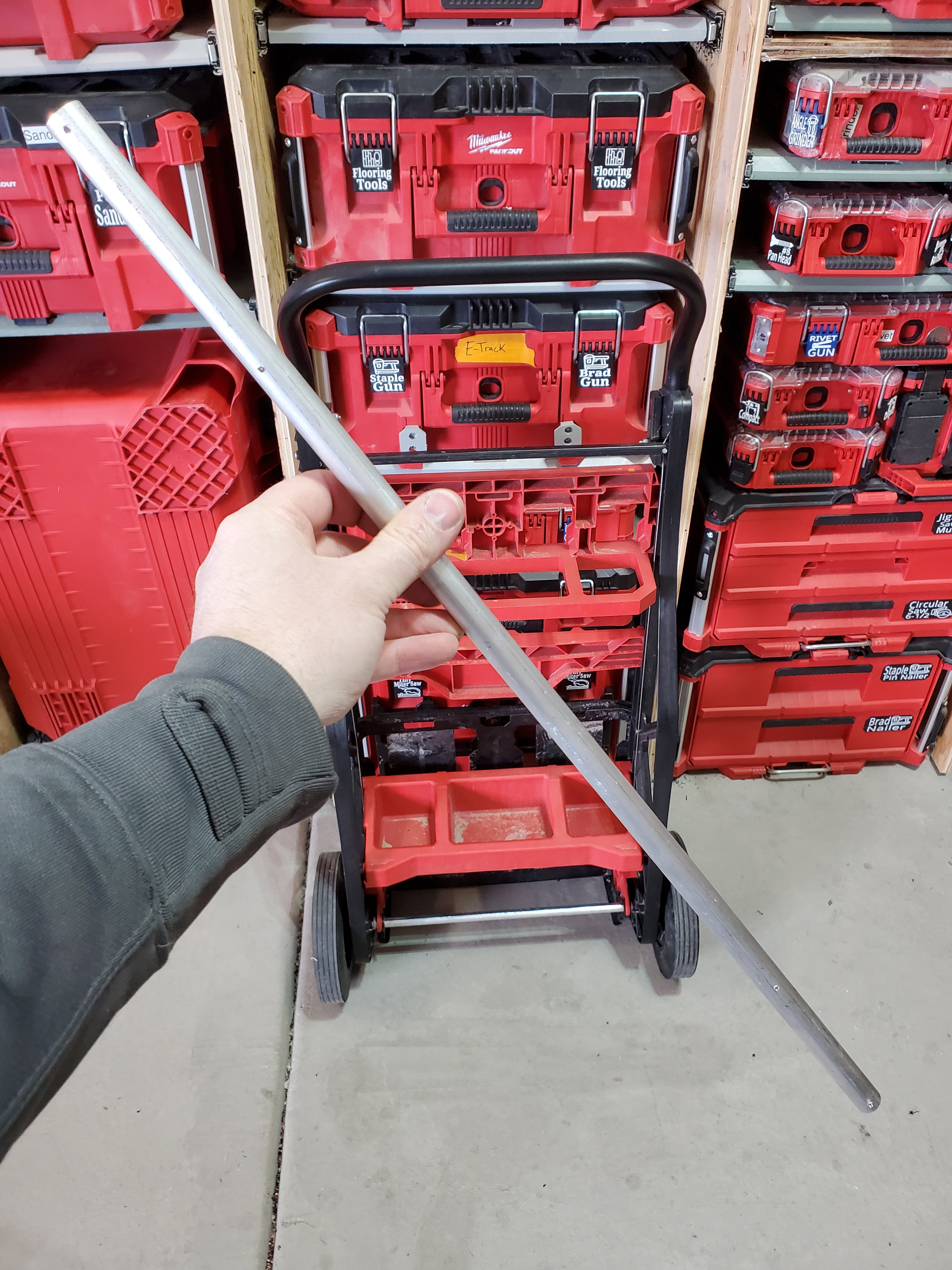 Milwaukee Packout 2 Wheel Cart Wheel Axle Modification | Stack Smarter